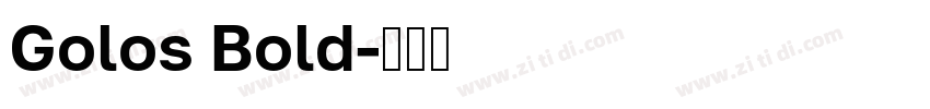 Golos Bold字体转换